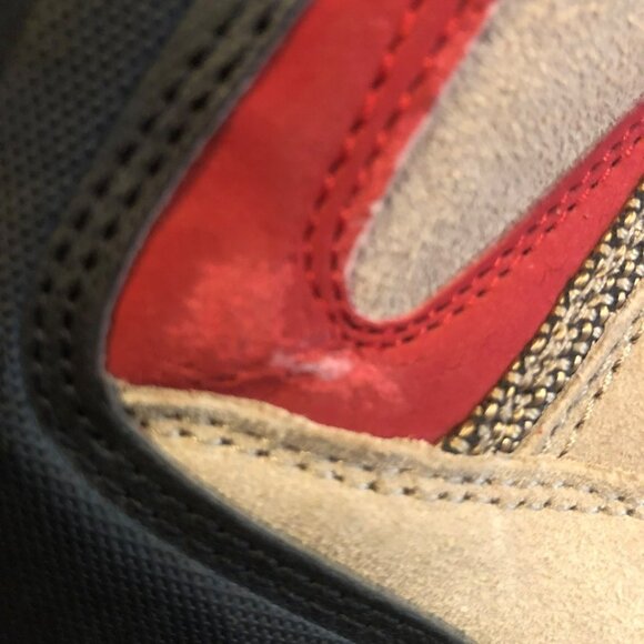 Lands End Mens Alpine Trekker Hiking Suede Boots Lace Up Camel Brown 10D - Picture 8 of 9